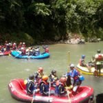 BMPD Cilegon wisata arung jeram di sungai ciberang
