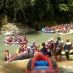 BMPD Cilegon wisata arung jeram di sungai ciberang