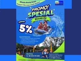 promo wisata banten rafting Mei 2025