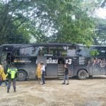 Lokasi parkir di lokasi start rafting