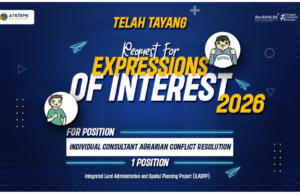 Lowongan Konsultan Agrarian Conflict Resolution ATR/BPN 2026 (Terbaru) Lowongan Konsultan Agrarian Conflict Resolution ATR/BPN 2026 (Terbaru)