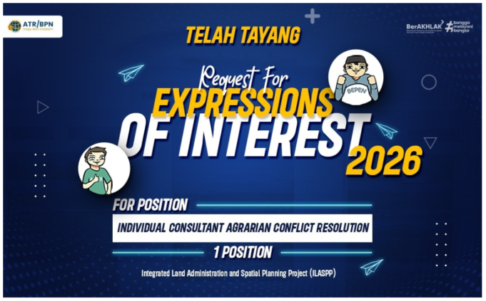 Lowongan Konsultan Agrarian Conflict Resolution ATR/BPN 2026 (Terbaru)